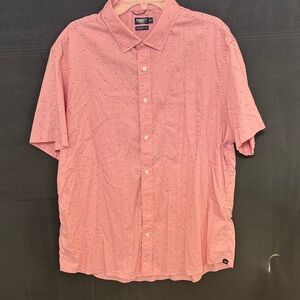 Casual Pink Button Down Shirt for Men